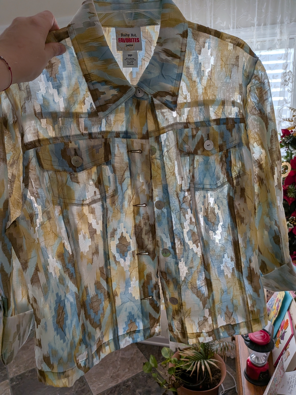 Ruby Rd. Printed Button Jacket - Picture 11 of 11